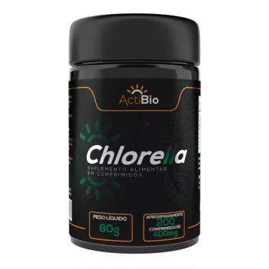 CHLORELLA - 400MG - 200 COMPRIMIDOS - ACTIBIO - SUPRA ERVAS