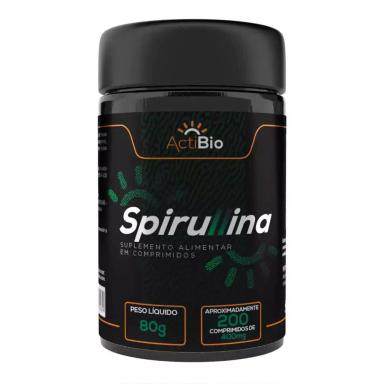 SPIRULLINA - 400MG - 200 COMPRIMIDOS - ACTIBIO - SUPRA ERVAS