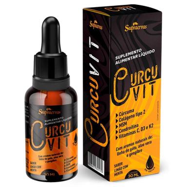 CURCUVIT - 30ML - SABOR LIMãO COM MENTA - SUPRA ERVAS