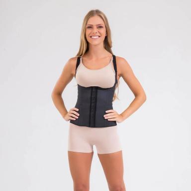 CORSELET ESBELT COTTON P Preta