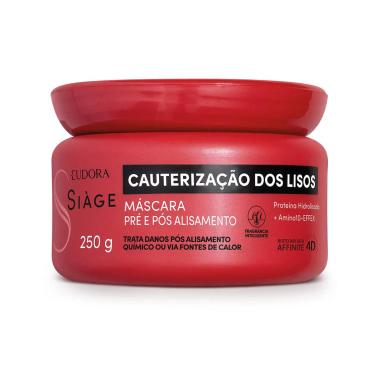 EUDORA SIàGE CAUTERIZAçãO DOS LISOS MáSCARA CAPILAR 250G