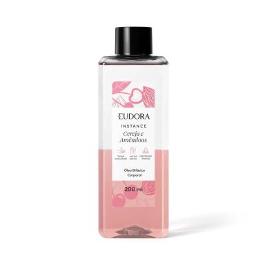 ÓLEO BIFáSICO CORPORAL INSTANCE CEREJA E AMêNDOAS 200ML