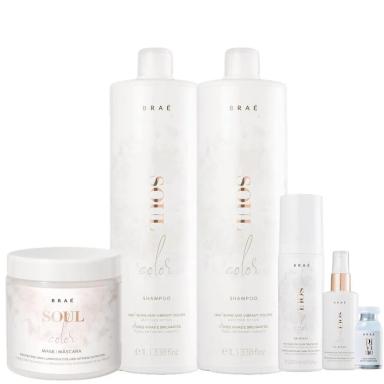 KIT BRAÉ SOUL COLOR POWER DOSE SUPER TRATAMENTO (6 PRODUTOS)
