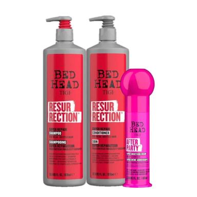KIT TIGI BED HEAD RESURRECTION AFTER PARTY SALON (3 PRODUTOS)