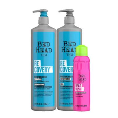 KIT TIGI BED HEAD RECOVERY TRIO SALON HEAD RUSH (3 PRODUTOS)