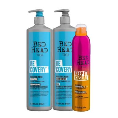 KIT TIGI BED HEAD RECOVERY TRIO SALON KEEP IT CASUAL (3 PRODUTOS)