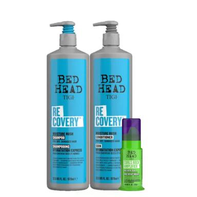 KIT TIGI BED HEAD RECOVERY TRIO SALON CURLS ROCK (3 PRODUTOS)