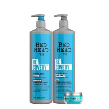KIT TIGI BED HEAD RECOVERY TRIO SALON TEXTURIZING PUTTY (3 PRODUTOS)