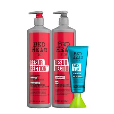 KIT TIGI BED HEAD RESURRECTION BACK IT UP SALON (3 PRODUTOS)