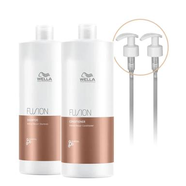 KIT WELLA PROFESSIONALS FUSION SHAMPOO  CONDICIONADOR E VáLVULA (4 PRODUTOS)
