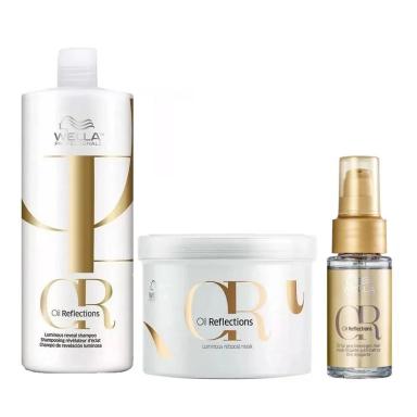 WELLA PROFESSIONALS OIL REFLECTIONS+ - SHAMPOO 1L +MáSCARA CAPILAR 500ML+OIL REFLECTIONS 30ML