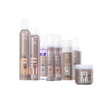 KIT WELLA PROFESSIONALS EIMI SPRAY TEXTURA VOLUME CURL PASTA CONTROL THERMAL LEAVE-IN (8 PRODUTOS)
