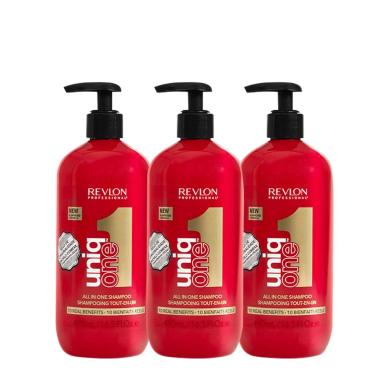 KIT REVLON UNIQ ONE ALL IN ONE - SHAMPOO 490ML (3 UNIDADES)