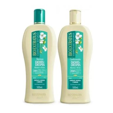 BIO EXTRATUS CACHOS &amp;amp;AMP; CRESPOS KIT DE SHAMPOO + CONDICIONADOR 500ML