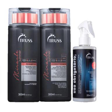 TRUSS MIRACLE SUMMER SHAMPOO+CONDICIONADOR 300ML+USO OBRIGATóRIO 260ML