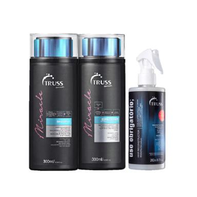 TRUSS MIRACLE SHAMPOO+CONDICIONADOR 300ML+USO OBRIGATóRIO 260ML