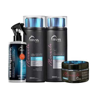 TRUSS MIRACLE DUO 300ML MASCARA 180ML E USO OBRIGATORIO 260ML