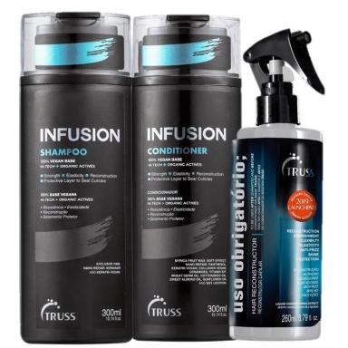KIT TRUSS INFUSION ANTI FRIZZ CABELOS RESSECADOS (3 PRODUTOS)