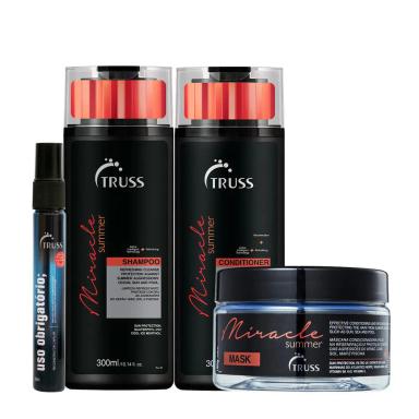KIT TRUSS MIRACLE SUMMER DUO E MASCARA CAPILAR (4 PRODUTOS)