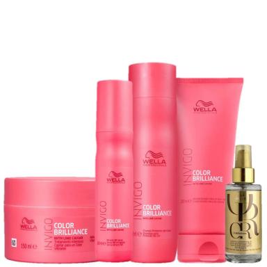WELLA PROFESSIONALS INVIGO COLOR BRILLIANCE KIT FULL HOME CARE (5 PRODUTOS) - xpto