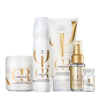 WELLA PROFESSIONALS OIL REFLECTIONS DUO 250ML  OIL REFLECTIONS 30ML MASCARA 150G E AMPOLA CAPILAR 60ML