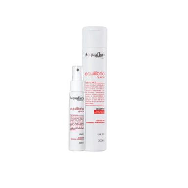 KIT ACQUAFLORA EQUILIBRIO QUEDA RAIZ OLEOSA PONTAS SECAS QUEDA ACENTUADA (2 PRODUTOS)
