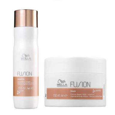 WELLA PROFESSIONALS FUSION SHAMPOO 250ML E MASCARA 150ML(2 PRODUTOS)