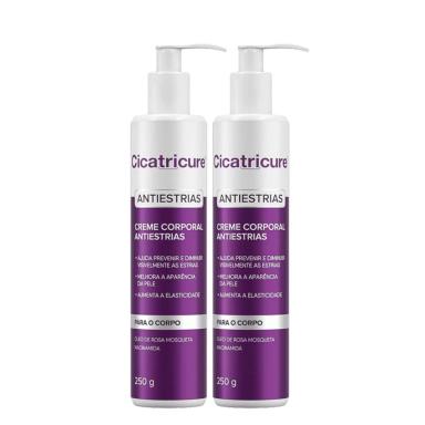 KIT CICATRICURE ANTIESTRIAS - CREME CORPORAL 250G (2 UNIDADES)