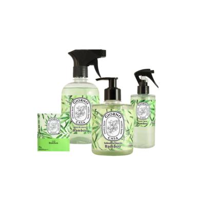 KIT GIORNO CASA SENTIRE BENE BAMBOO (4 PRODUTOS)