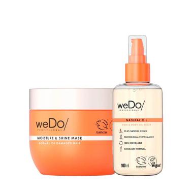 KIT WEDO MOIST SHINE HOME CARE MáSCARA E NATURAL OIL