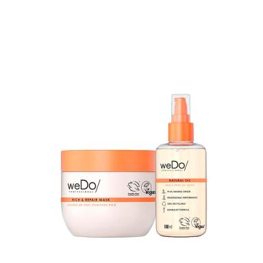 KIT WEDO RICH &amp;amp;AMP; REPAIR MáSCARA 400ML E NATURAL OIL