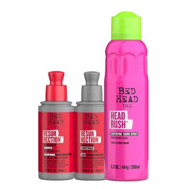 KIT TIGI BED HEAD RESURRECTION HEAD RUSH MINI (3 PRODUTOS)