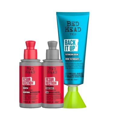 KIT TIGI BED HEAD RESURRECTION BACK IT UP MINI (3 PRODUTOS)