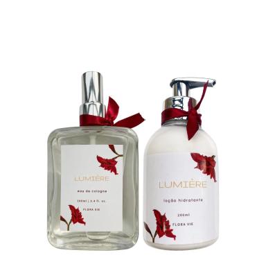 KIT FLORA VIE LUMIERE EAU DE COLOGNE E LOçãO HIDRATANTE (2 PRODUTOS)