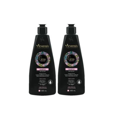 KIT ARVENSIS CACHOS NATURAIS - SHAMPOO 300ML (2 UNIDADES)