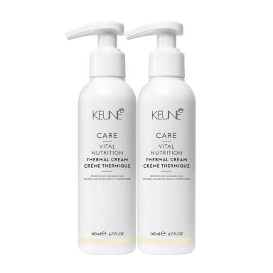 KIT KEUNE CARE VITAL NUTRITION THERMAL CREAM - CREME PROTETOR TéRMICO 140ML (2 UNIDADES)
