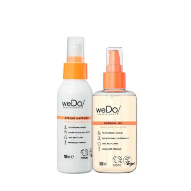 KIT WEDO HAIR BODY NATURAL OIL HAPPINESS HAIR MIST (2 PRODUTOS)