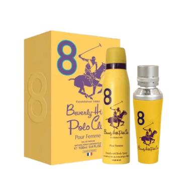 KIT BEVERLY HILLS POLO CLUB Nº8 BODY COLôNIA E DESODORANTE