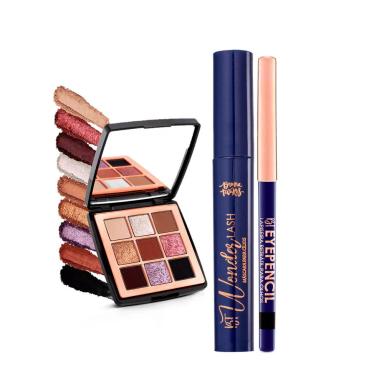 KIT EYEPENCIL BLACK  MáSCARA DE CILIOS  WONDER LASH E MINNIE MOUSE ALL EYES (3 PRODUTOS)