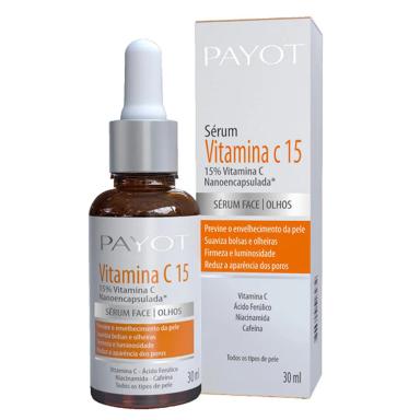 PAYOT VITAMINA C15 SERUM PARA FACE E OLHOS 30ML