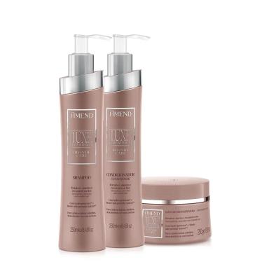 AMEND LUXE CREATIONS BLONDE CARE SHAMPOO CONDICIONADOR E MáSCARA (3 PRODUTOS)