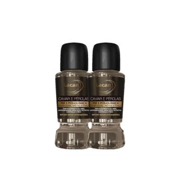 KIT LACAN CAVIAR E PEROLAS AMPOLA CABELOS DANIFICADOS 17ML (2 UNIDADES)