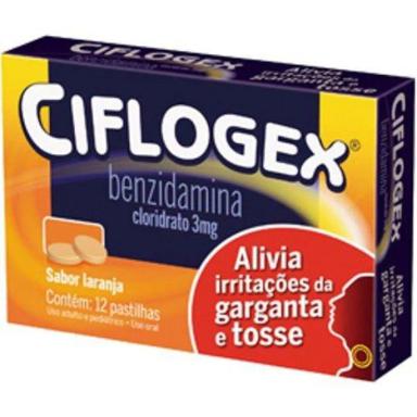 CIFLOGEX 12 PASTILHAS LARANJA