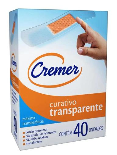 CURATIVO CREMER TRANSPARENTE 40 UNIDADES