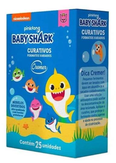 CURATIVOS CREMER BABYSHARK FORMATOS VARIADOS C/ 25 UNIDADES
