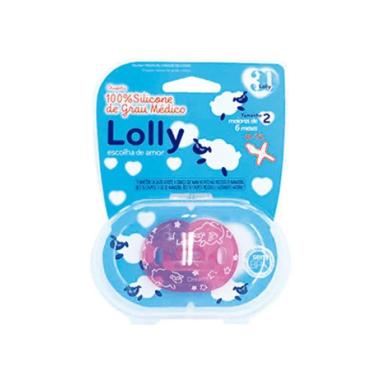 CHUPETA LOLLY 100  SILICONE DREAMS ORTODONTICA TAM:2 ROSA