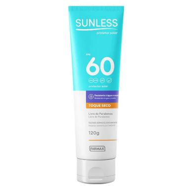 PROTETOR SOLAR SUNLESS FPS 60 BISNAGA 120G
