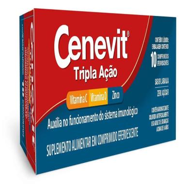 CENEVIT TRIPLA ACAO  30CPR EFERV LEGRAND