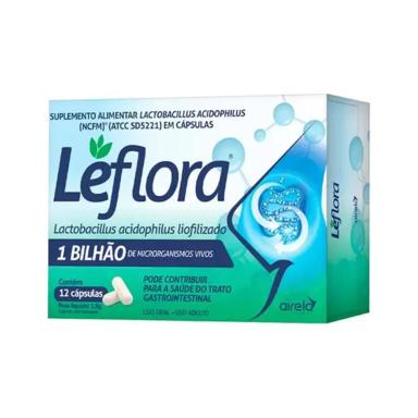 LEFLORA LACTOBACILLUS 1 BILHãO COM 12 CáPSULAS AIRELA