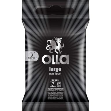 PRESERVATIVO CAMISINHA OLLA LARGE 3 UNIDADES